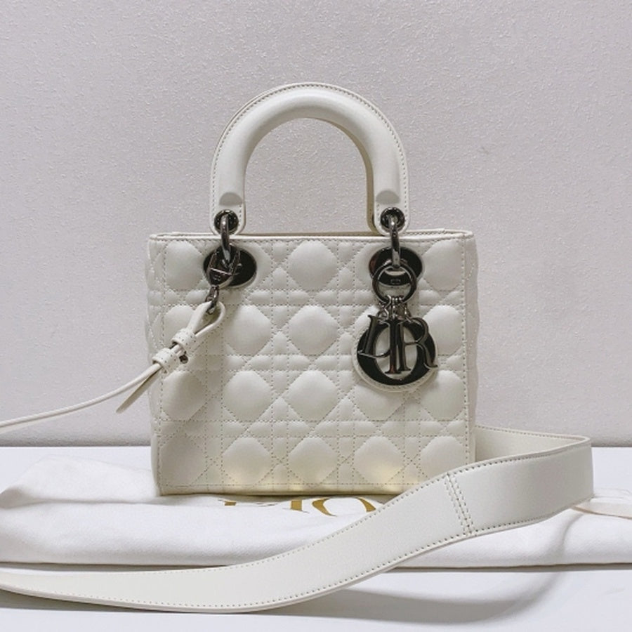 Dior - Lady Dior - Leather - White - (mini)