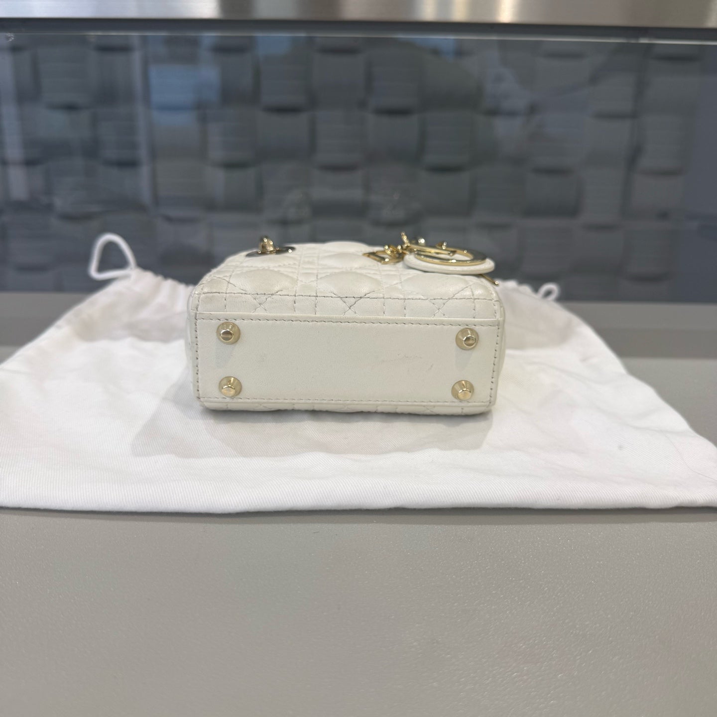 Dior - Lady Dior - Leather - White - (mini)