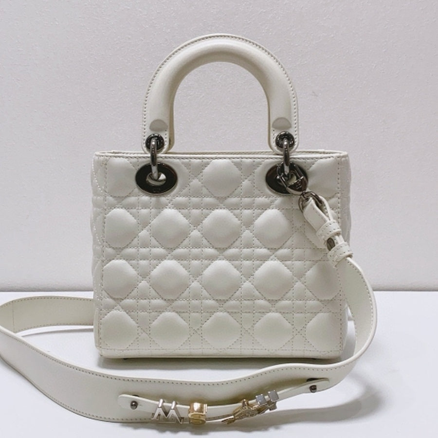 Dior - Lady Dior - Leather - White - (mini)