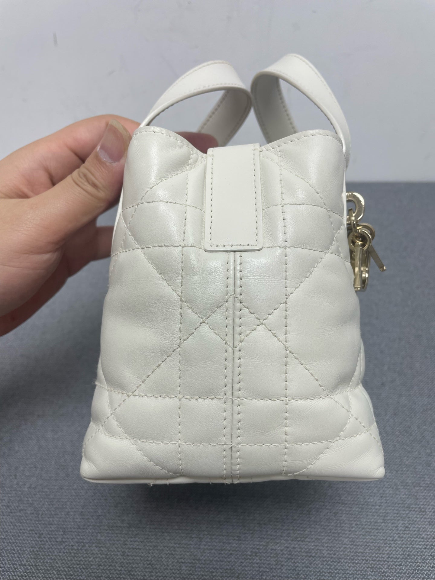 Dior - Lady Dior - Leather - White - (mini)
