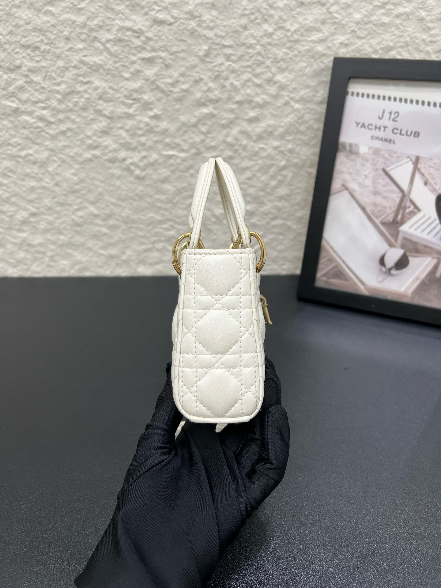 Dior - Lady Dior - Leather - White - (mini)