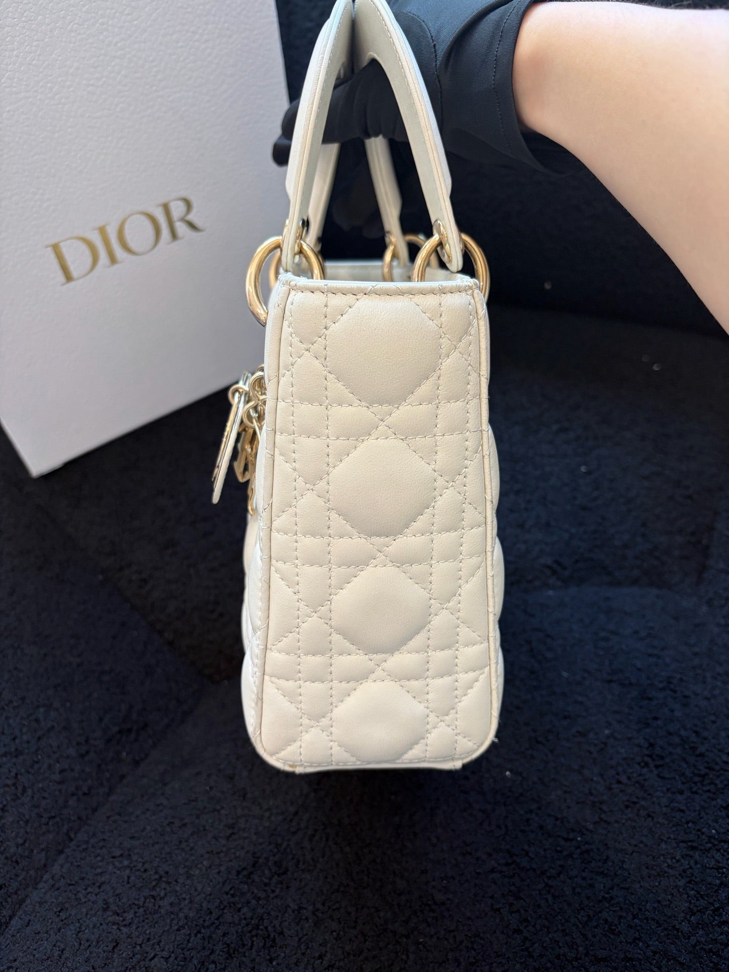 Dior - Lady Dior - Leather - White - (mini)