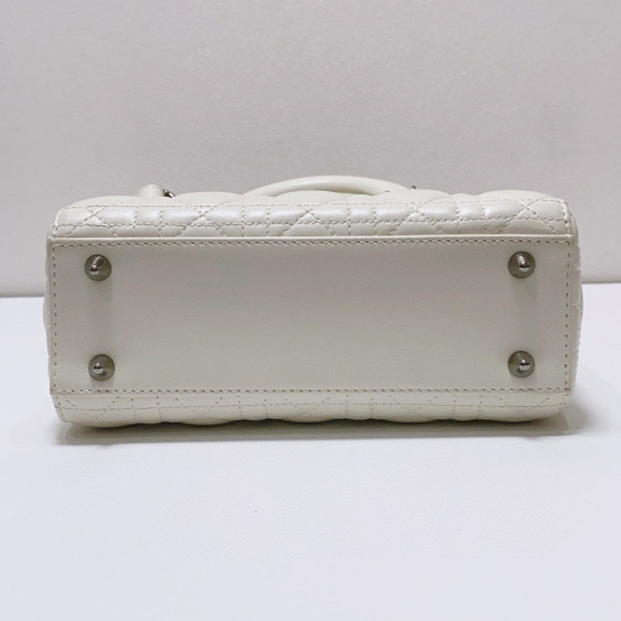 Dior - Lady Dior - Leather - White - (mini)