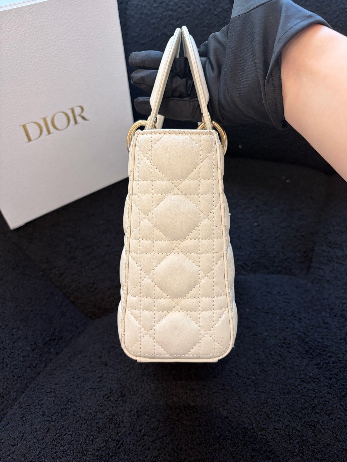Dior - Lady Dior - Leather - White - (mini)