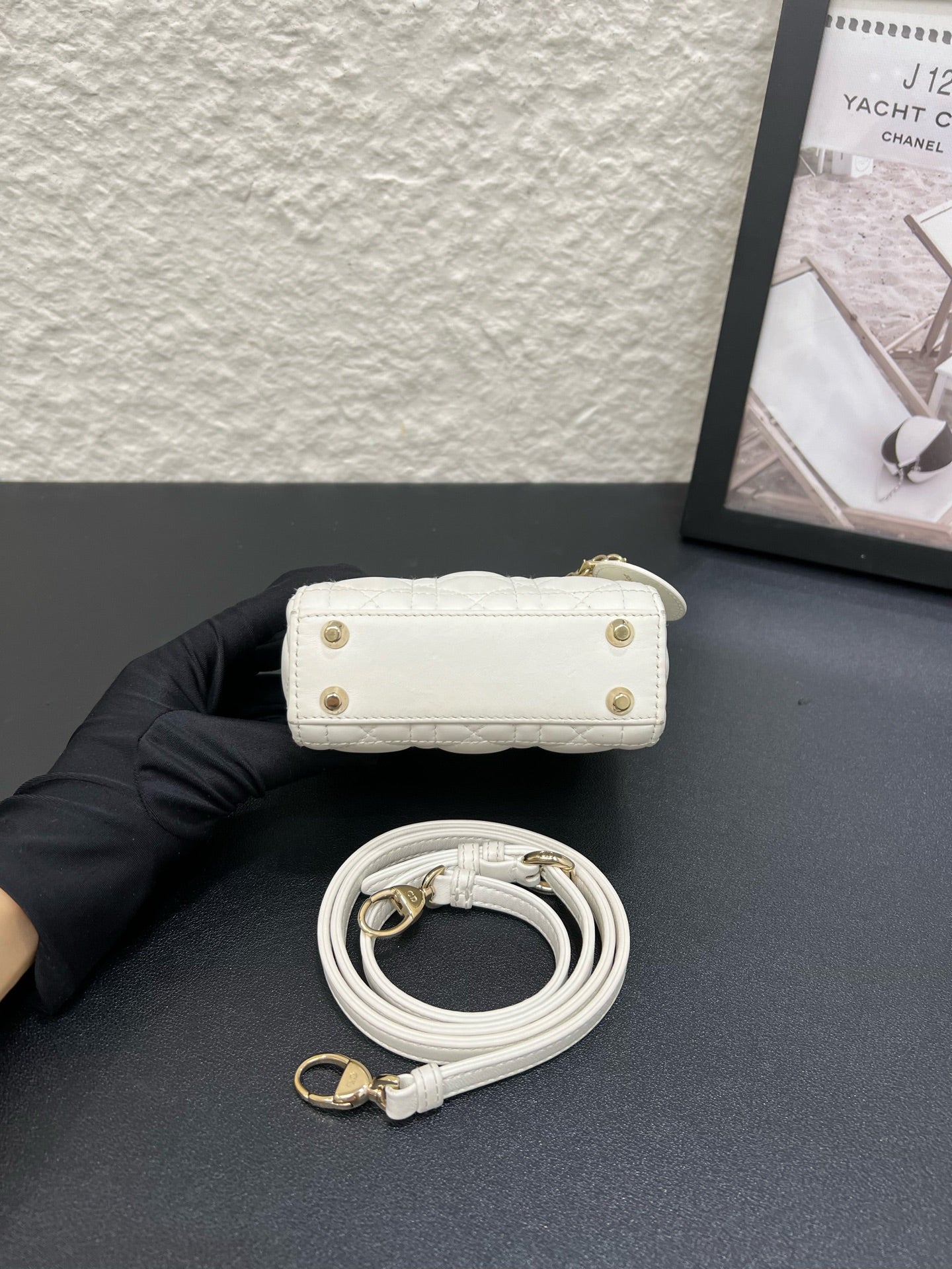 Dior - Lady Dior - Leather - White - (mini)