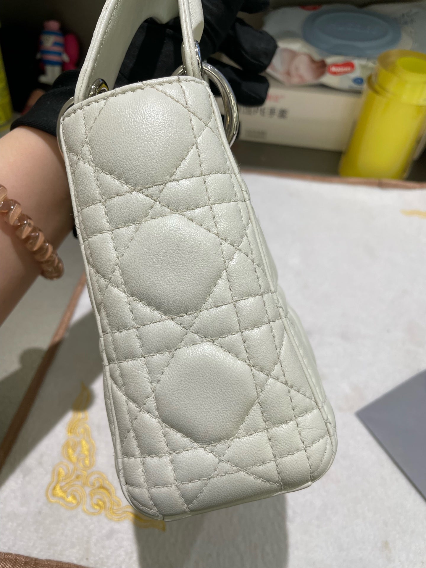 Dior - Lady Dior - Leather - White - (mini)