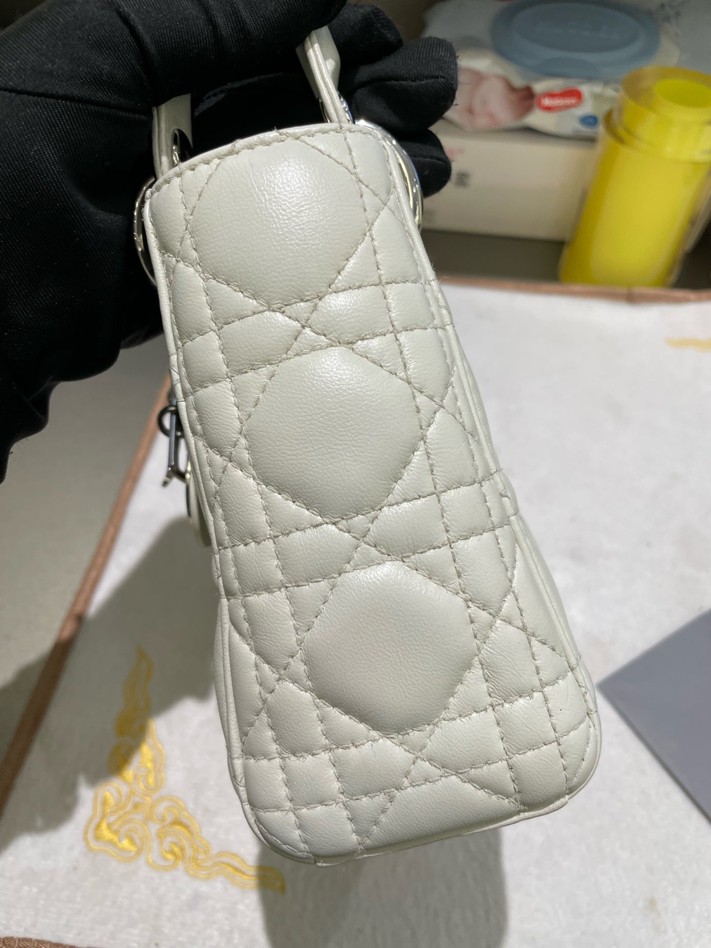 Dior - Lady Dior - Leather - White - (mini)