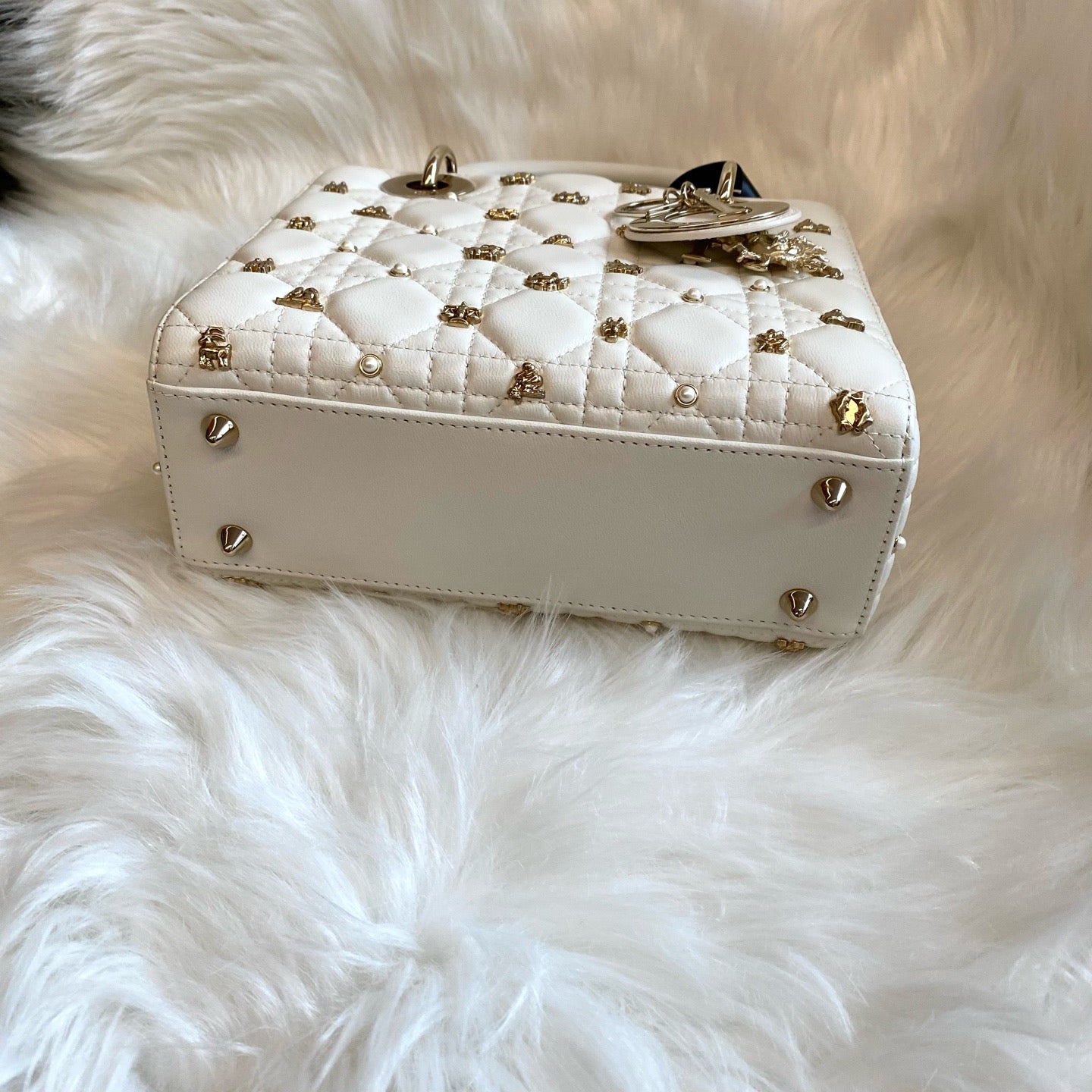 Dior - Lady Dior - Leather - White - (mini)