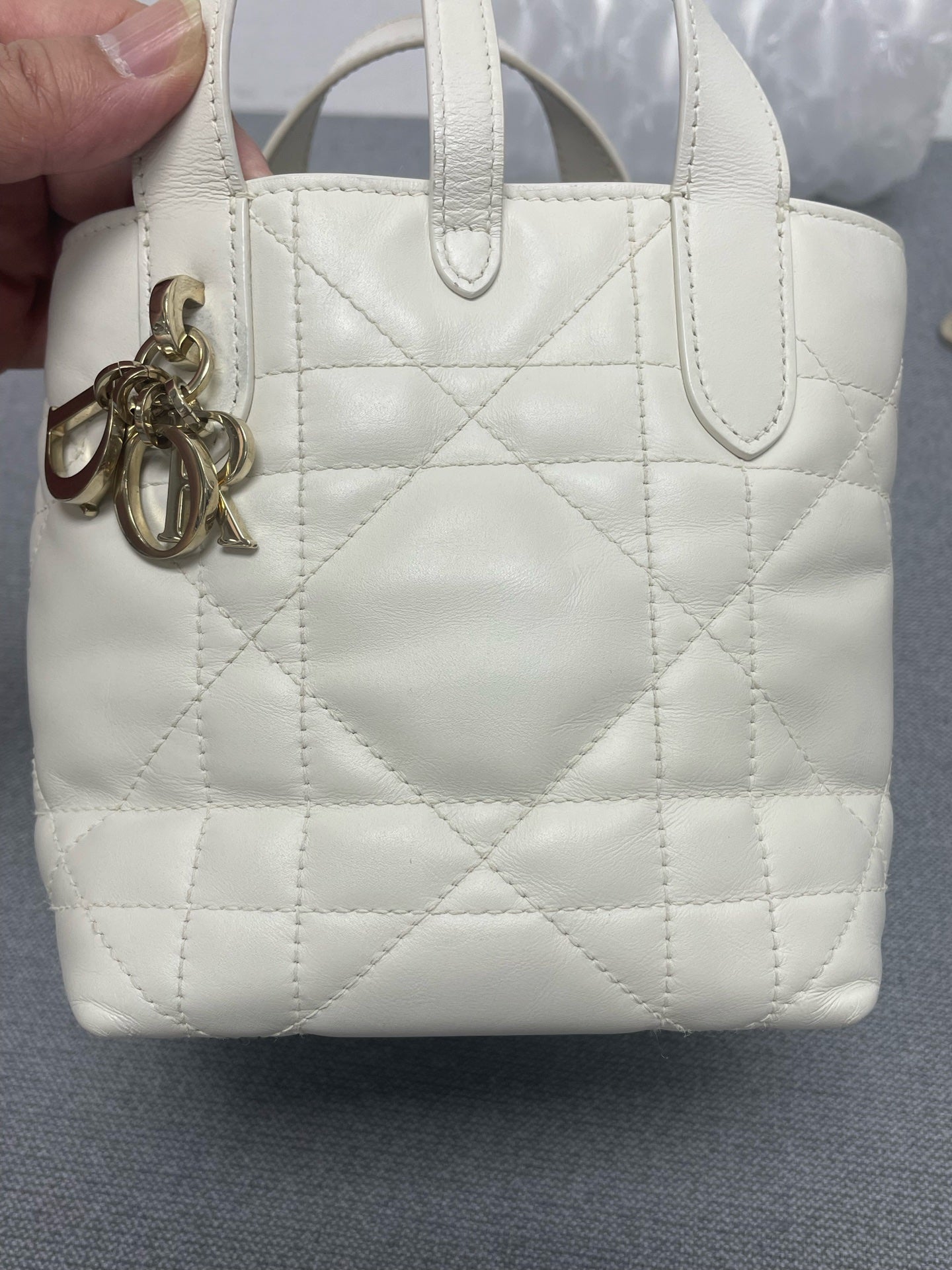Dior - Lady Dior - Leather - White - (mini)