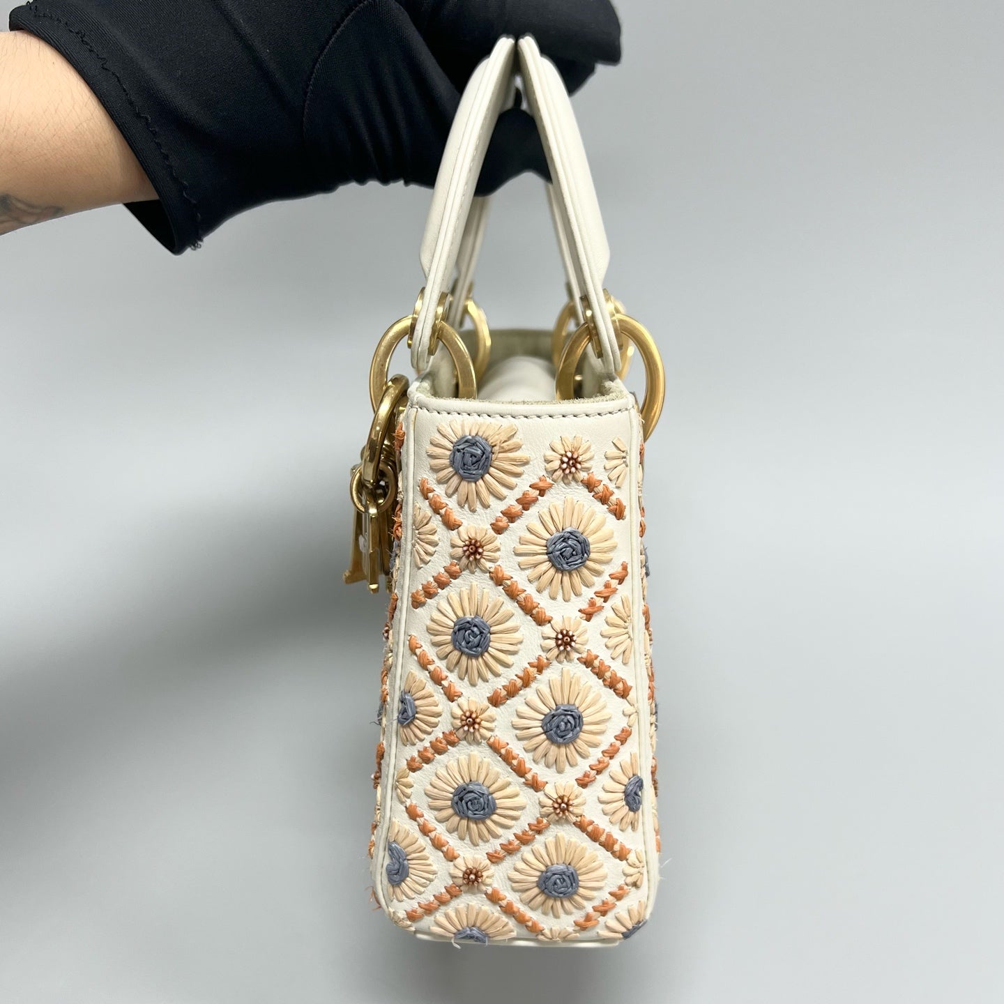 Dior - Lady Dior - Leather - White - (mini)