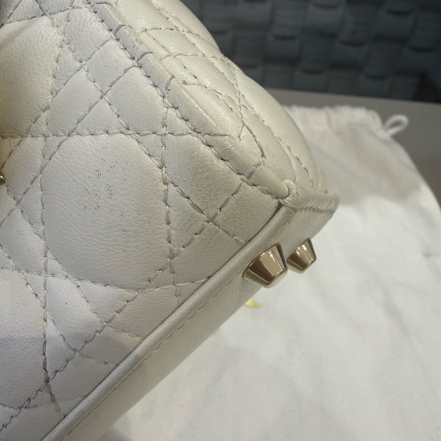 Dior - Lady Dior - Leather - White - (mini)