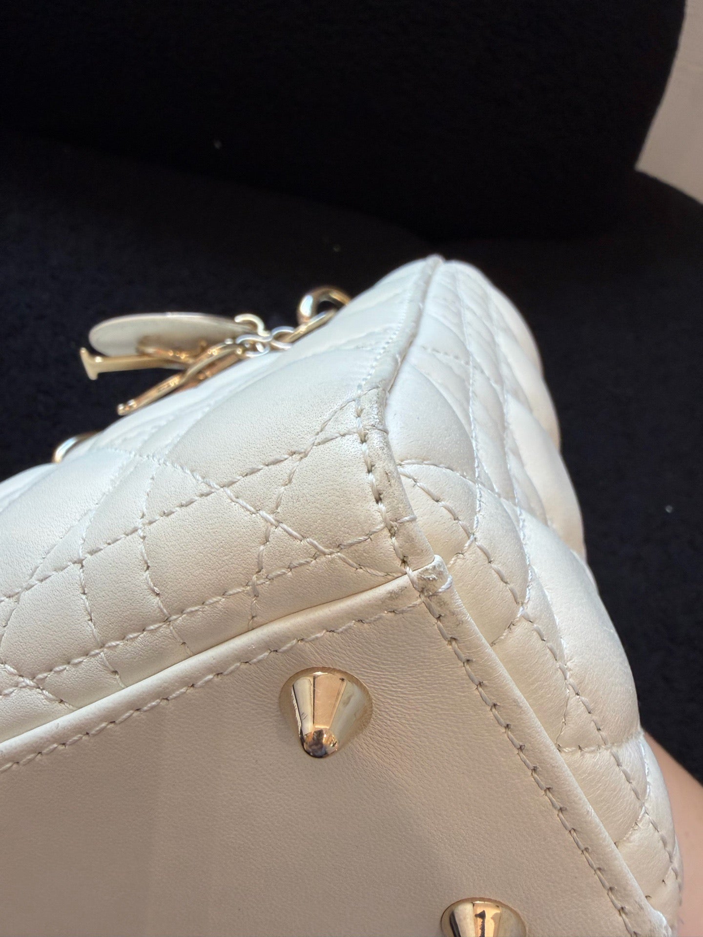 Dior - Lady Dior - Leather - White - (mini)