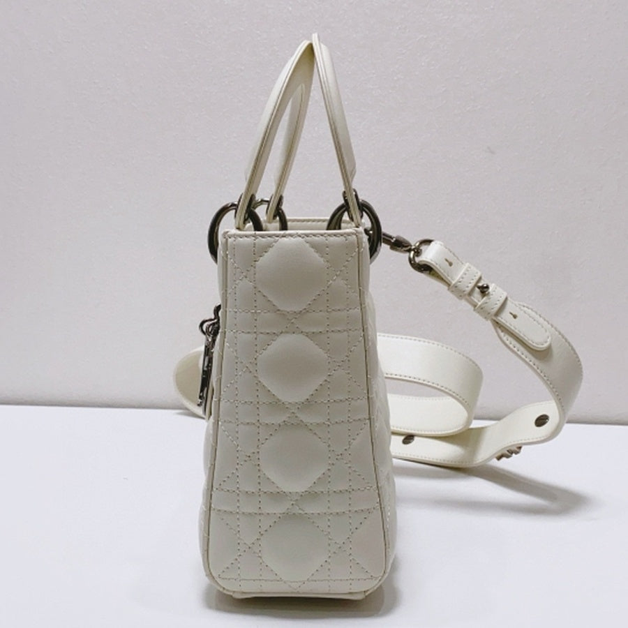 Dior - Lady Dior - Leather - White - (mini)