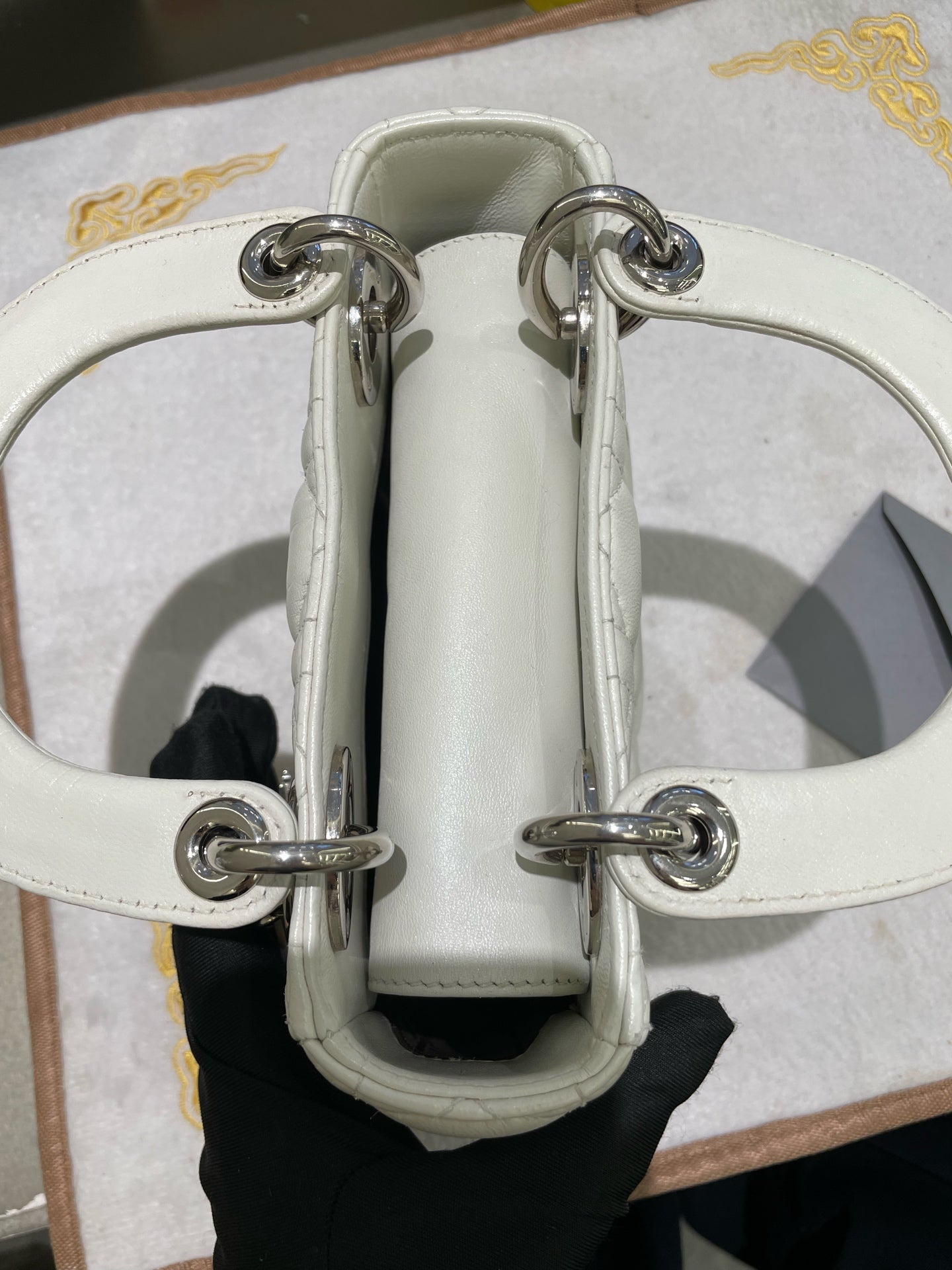 Dior - Lady Dior - Leather - White - (mini)