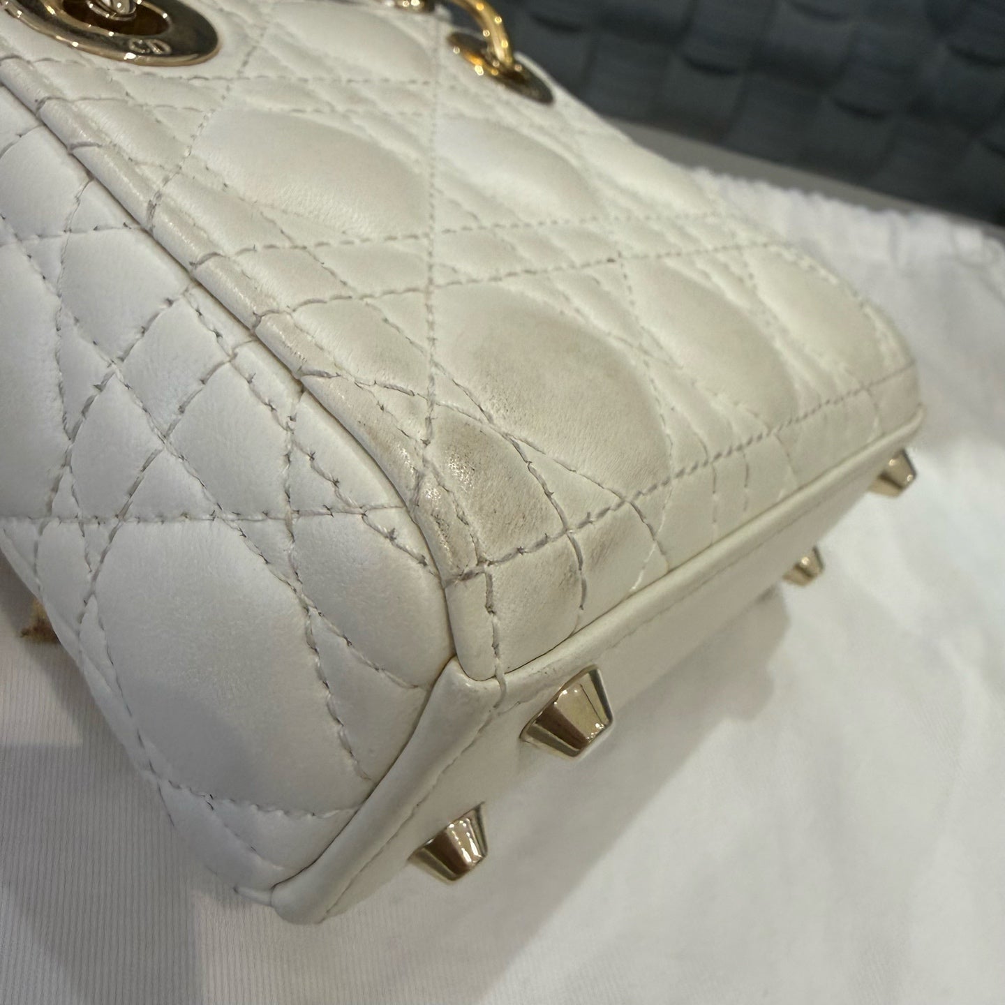 Dior - Lady Dior - Leather - White - (mini)