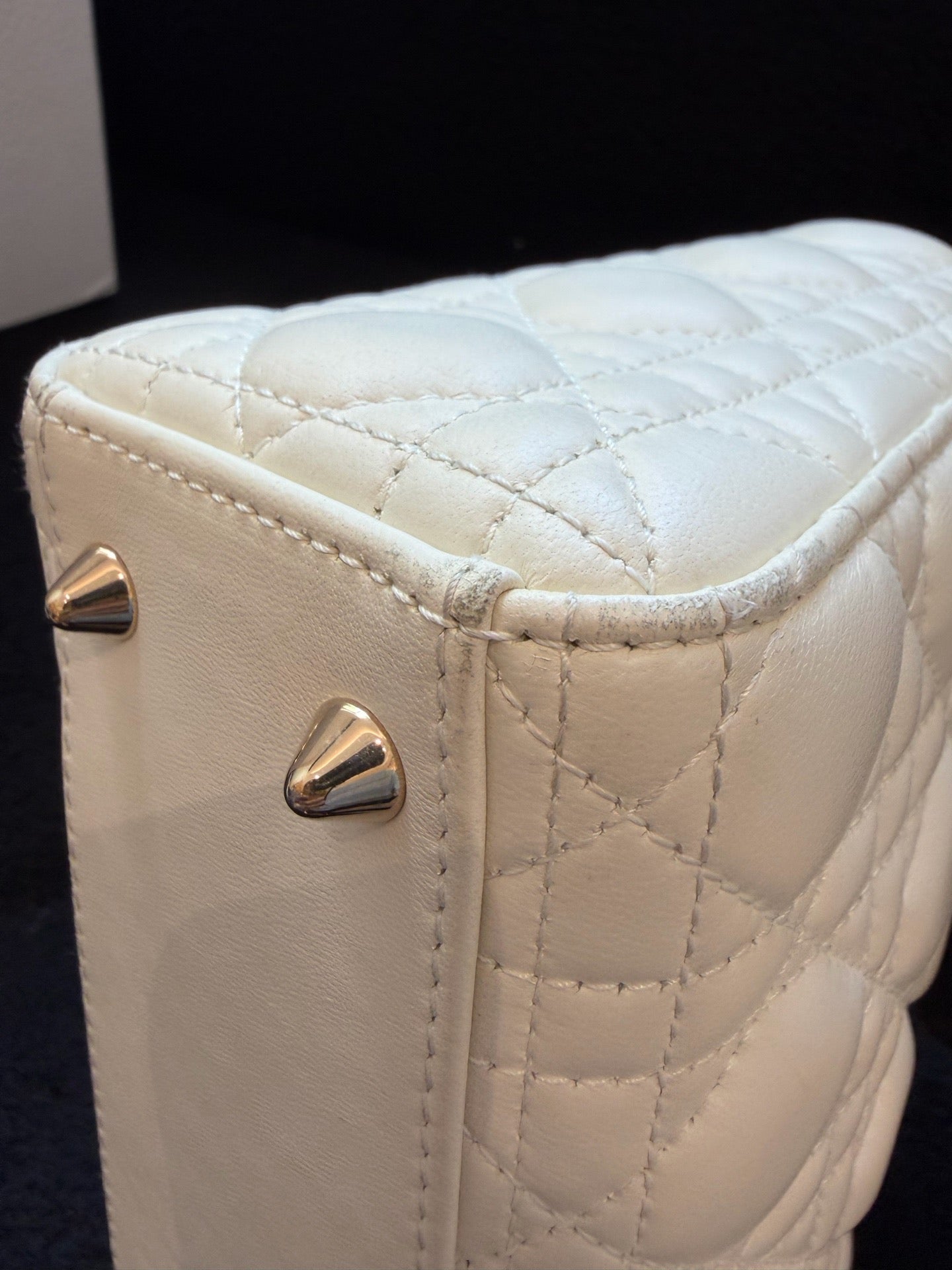 Dior - Lady Dior - Leather - White - (mini)