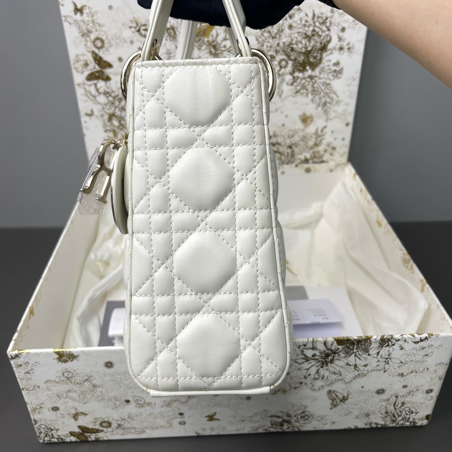 Dior - Lady Dior - Leather - White - (mini)