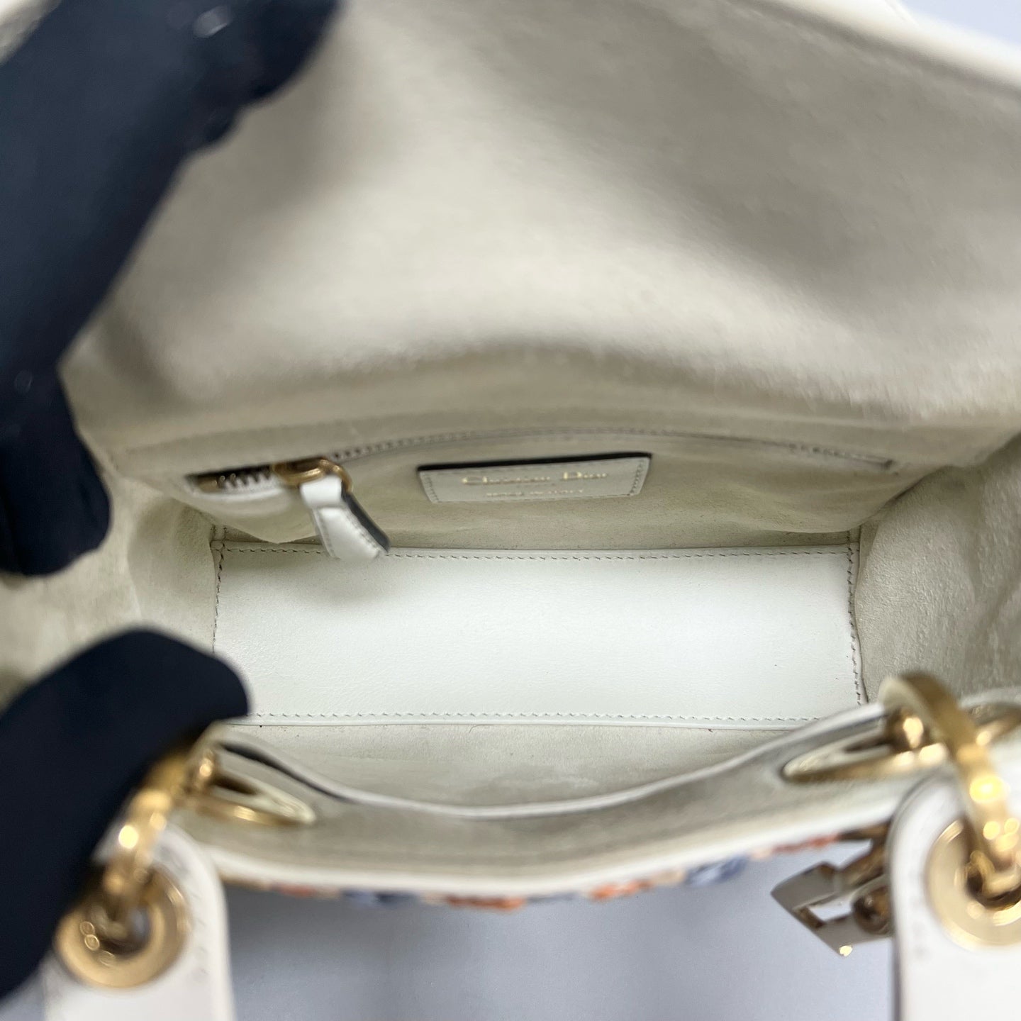 Dior - Lady Dior - Leather - White - (mini)