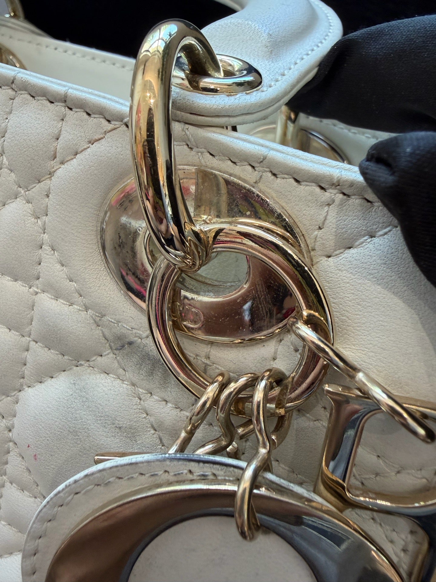 Dior - Lady Dior - Leather - White - (mini)