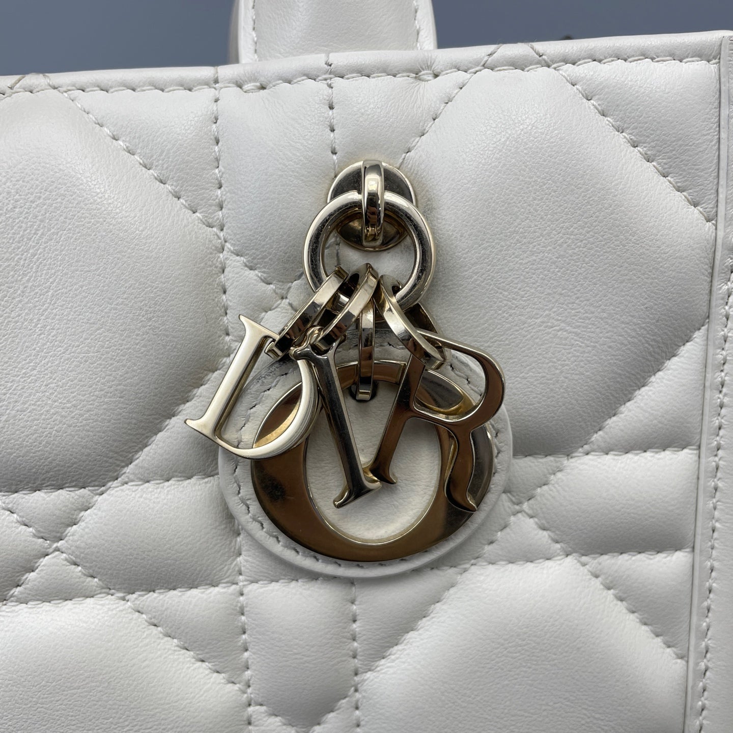 Dior - Lady Dior - Leather - White - (mini)