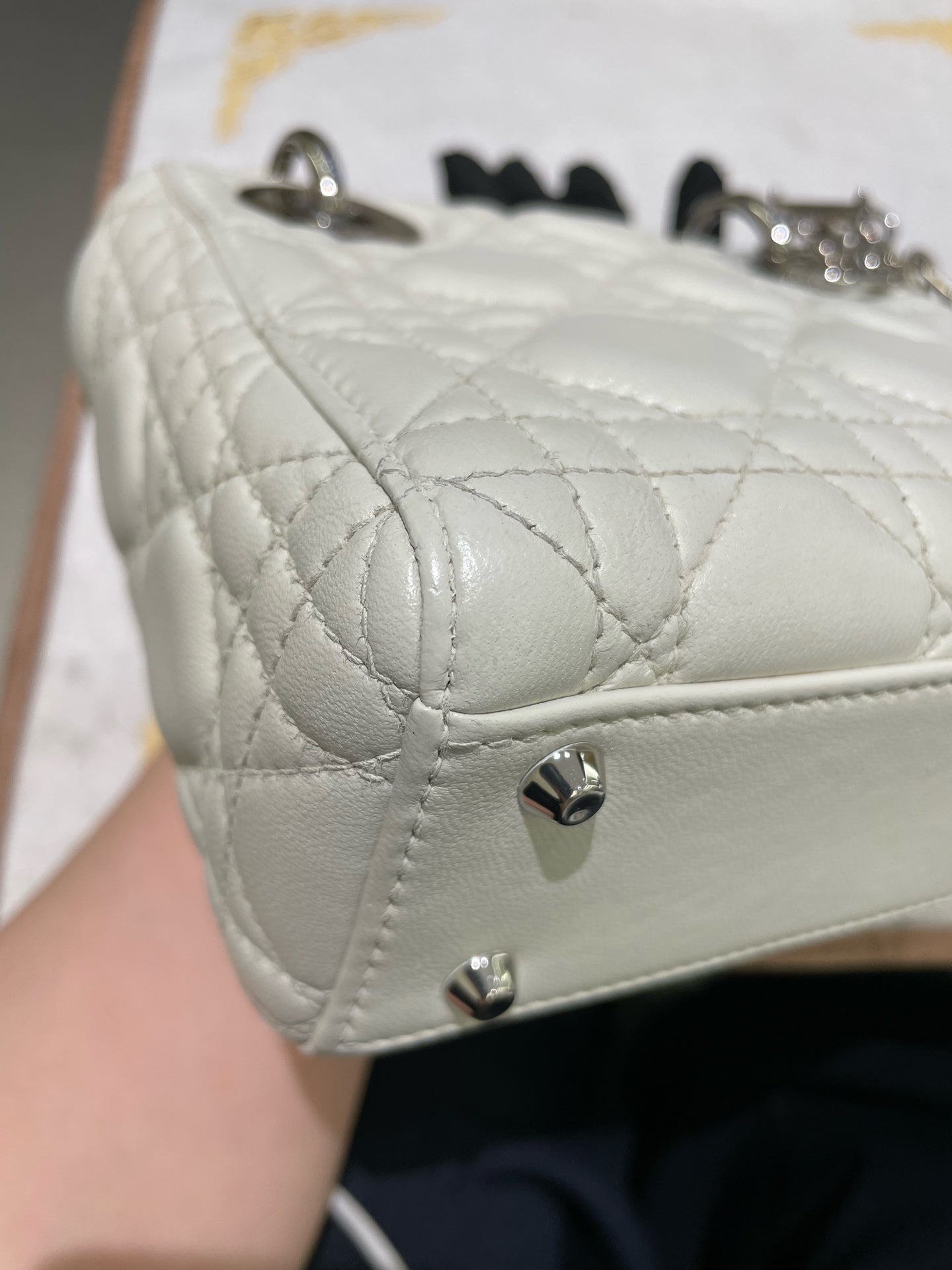 Dior - Lady Dior - Leather - White - (mini)