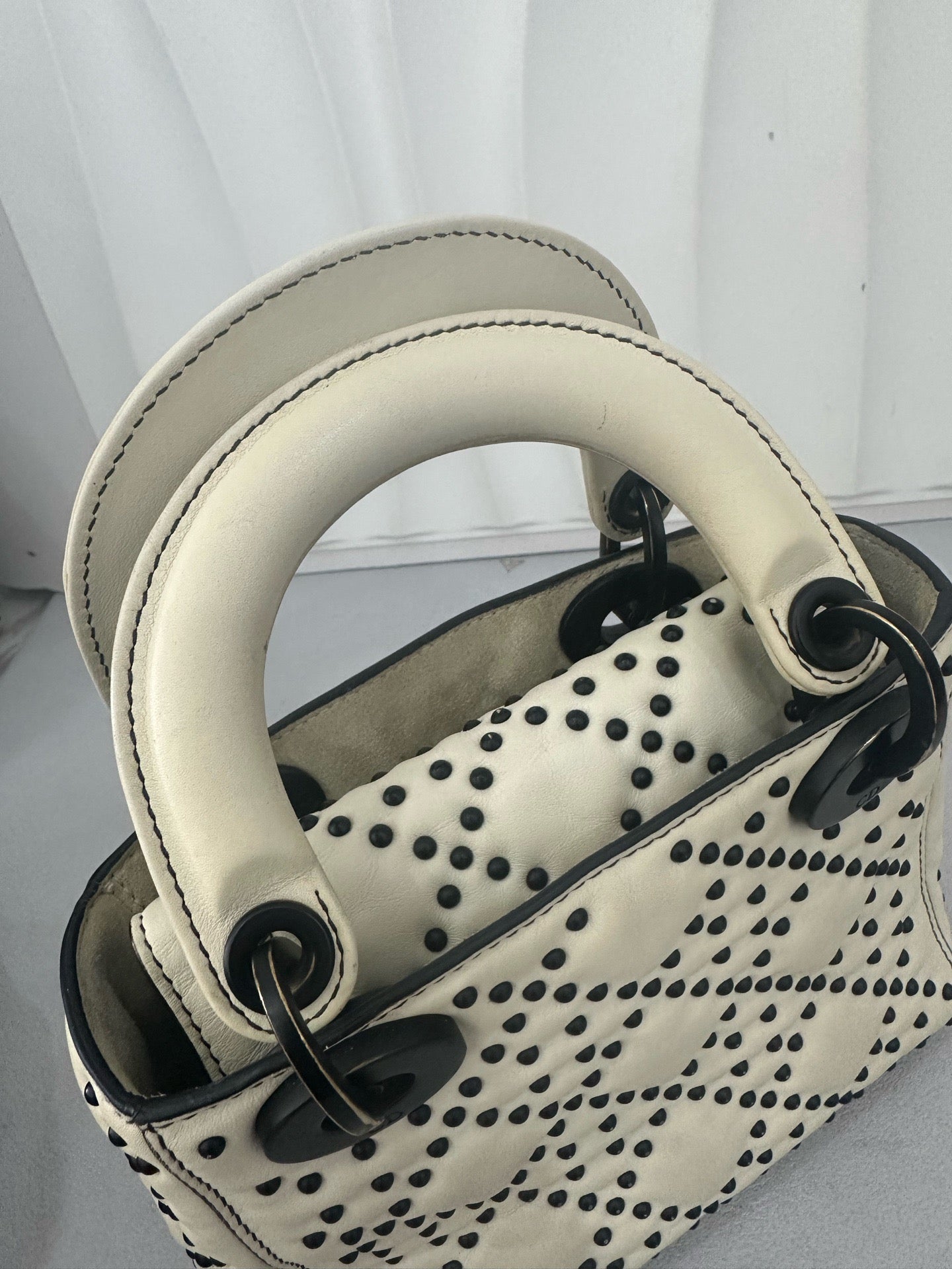 Dior - Lady Dior - Leather - White - (mini)