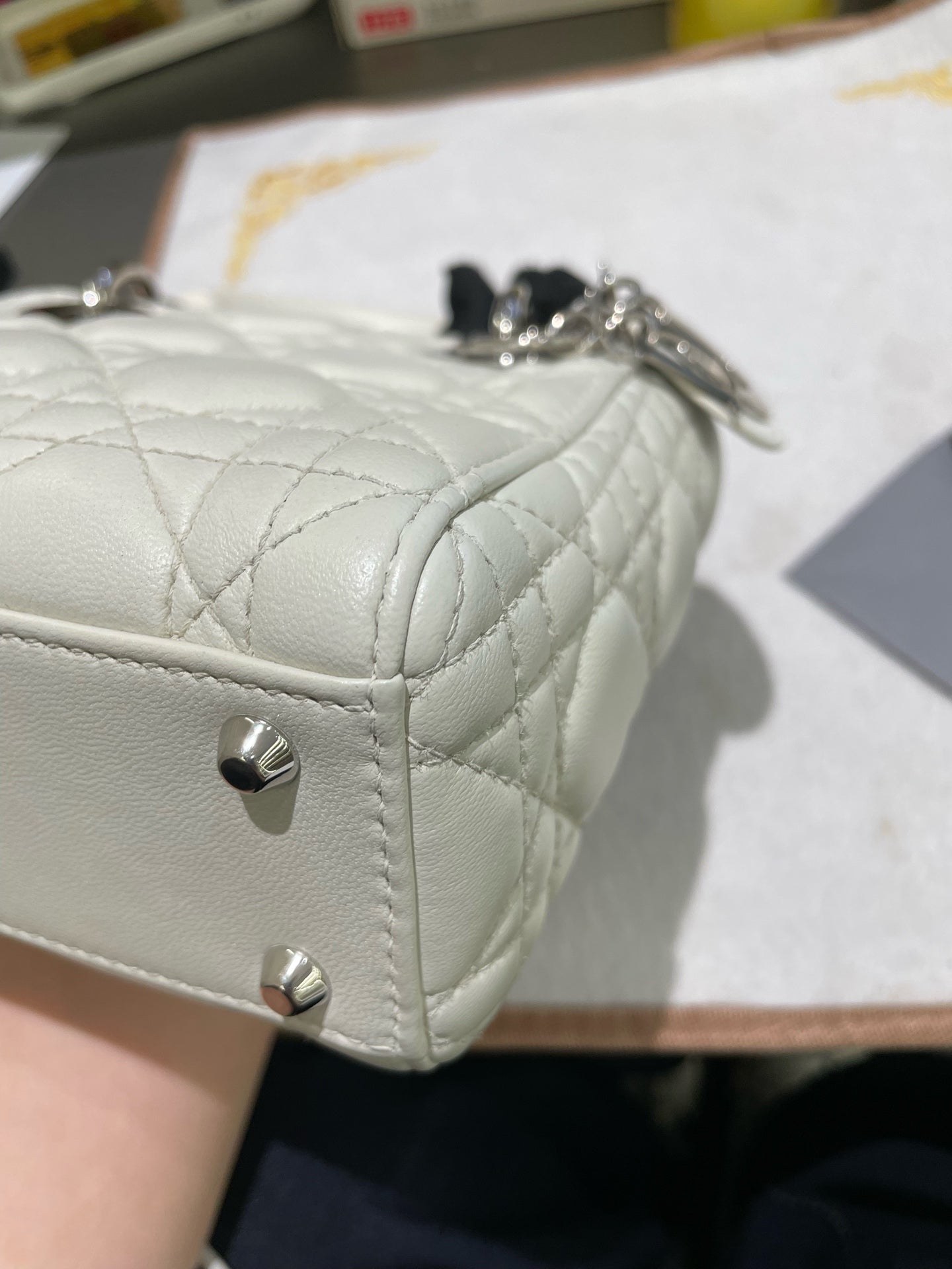 Dior - Lady Dior - Leather - White - (mini)