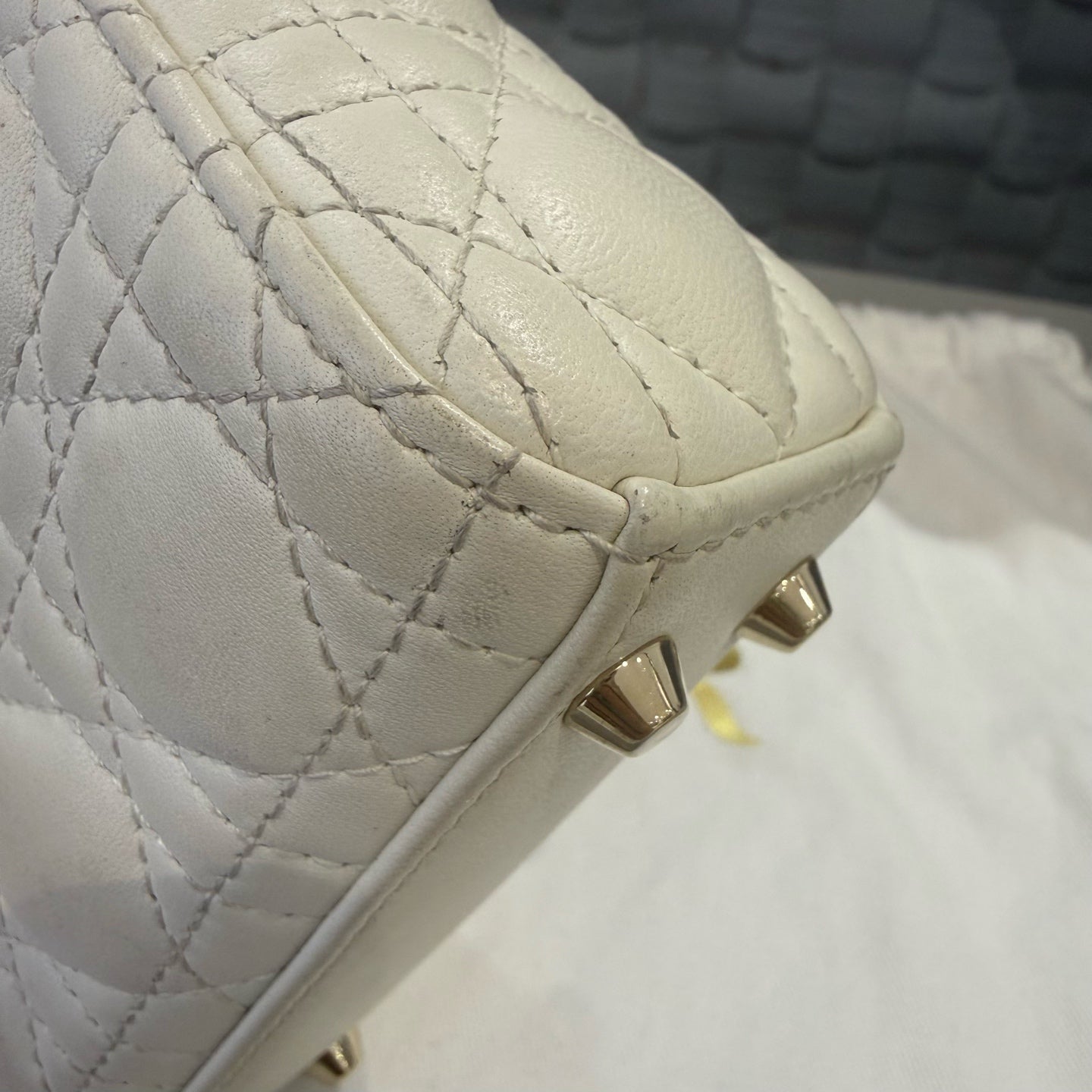 Dior - Lady Dior - Leather - White - (mini)