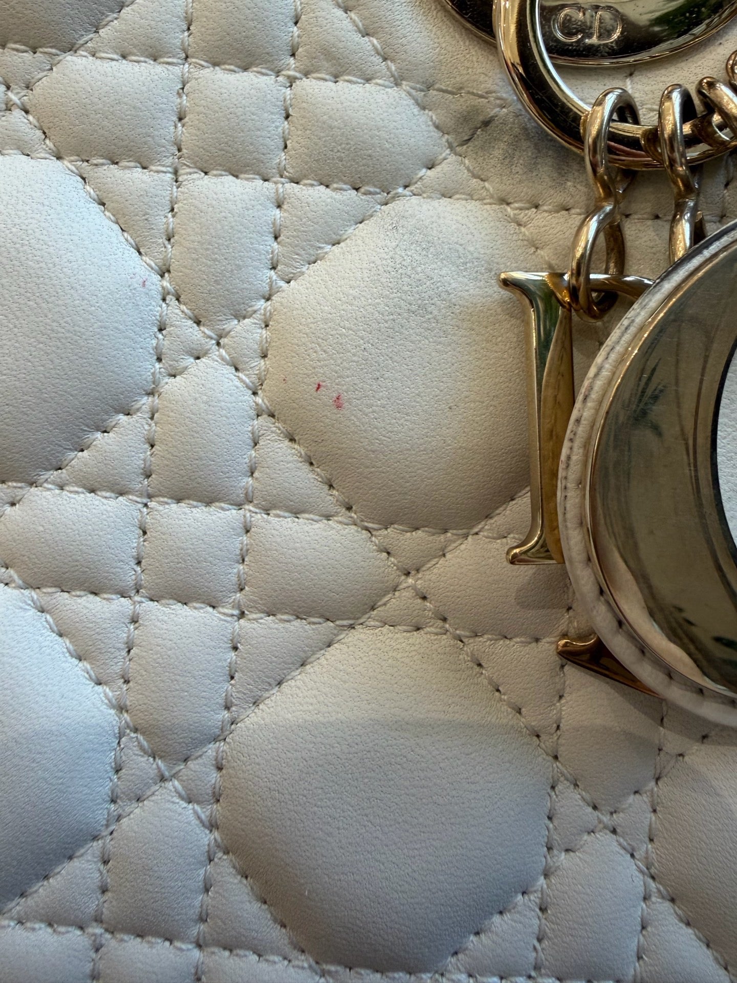 Dior - Lady Dior - Leather - White - (mini)