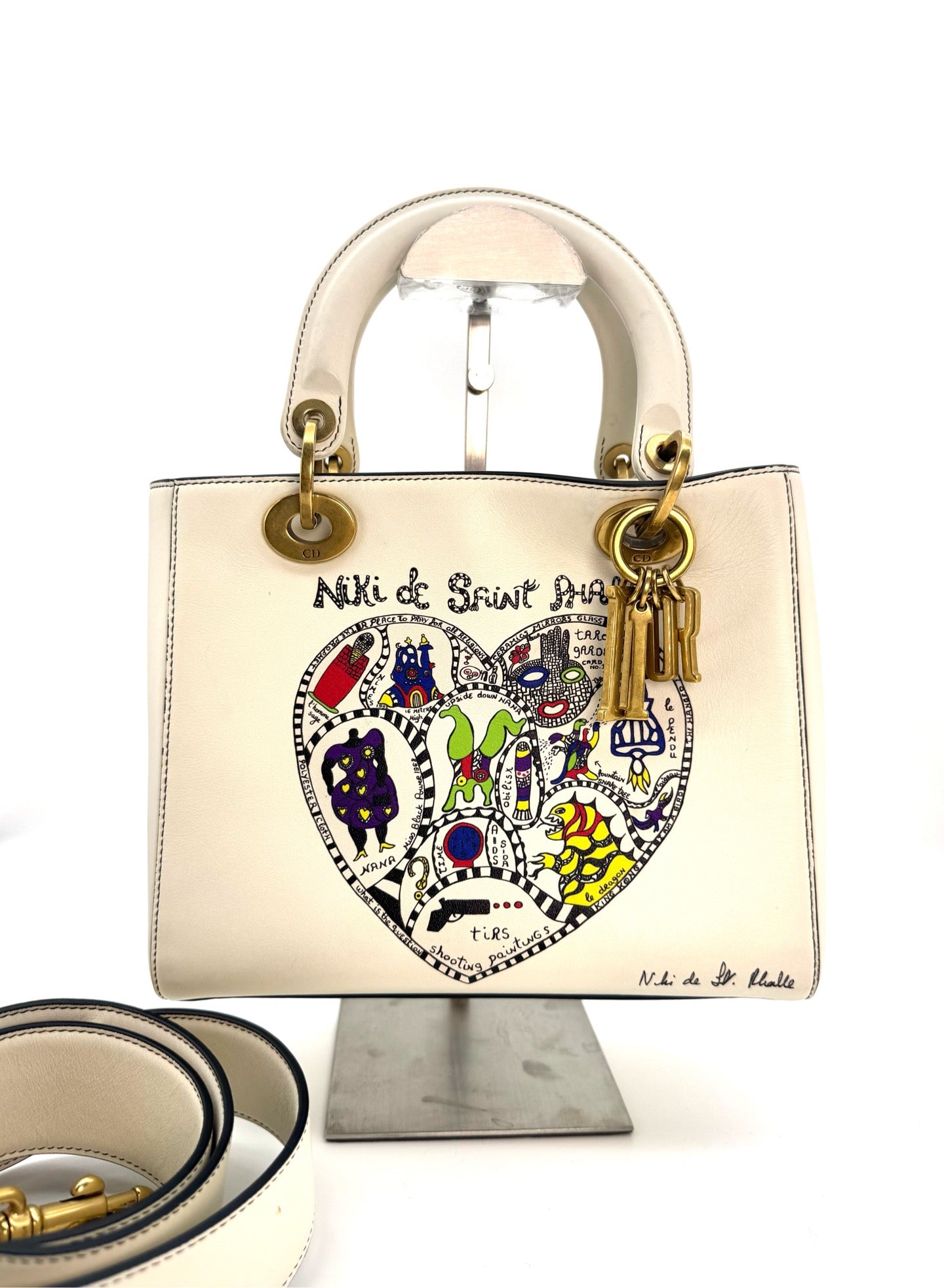 Dior - Lady Dior - Leather - White - (small)