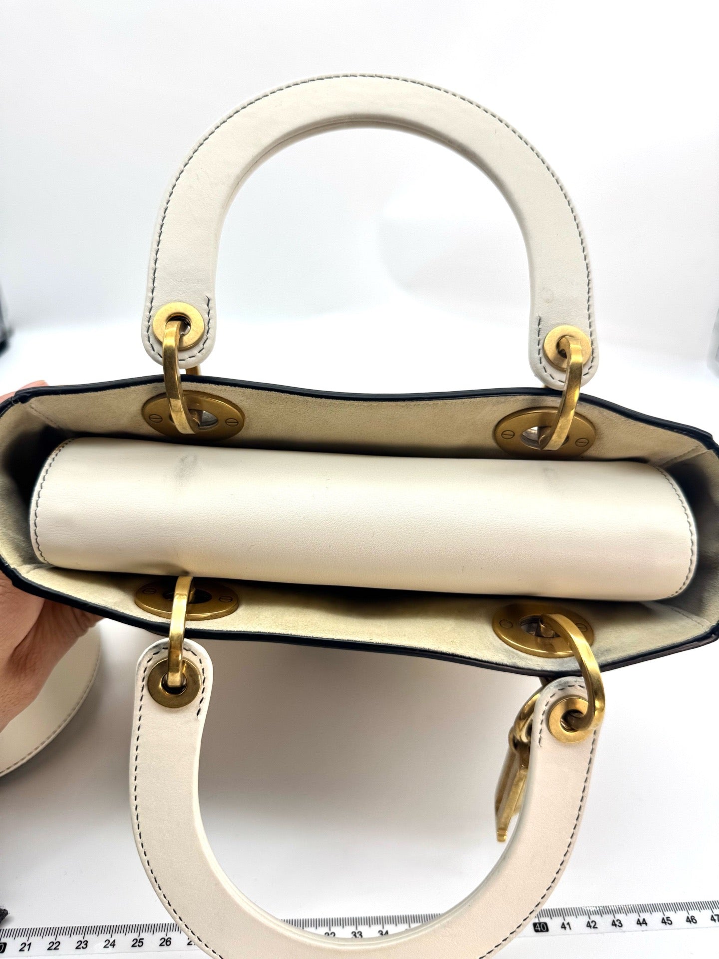 Dior - Lady Dior - Leather - White - (small)