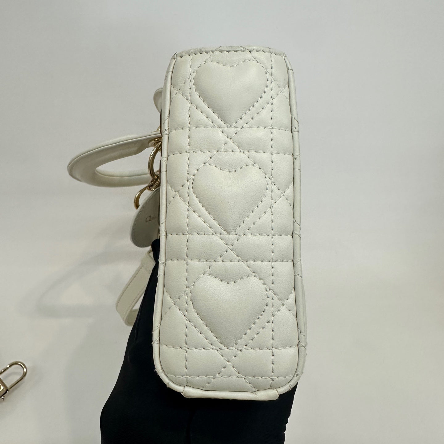Dior - Lady Dior - Leather - White - (small)
