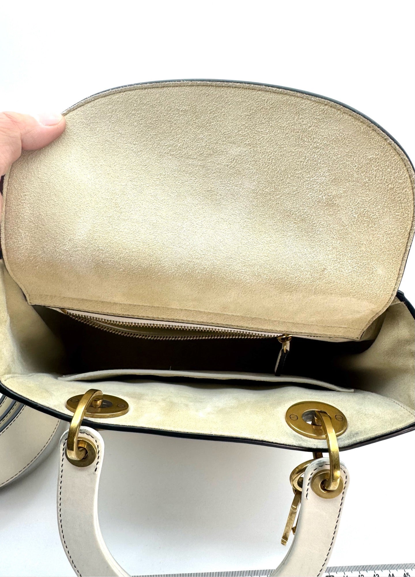 Dior - Lady Dior - Leather - White - (small)