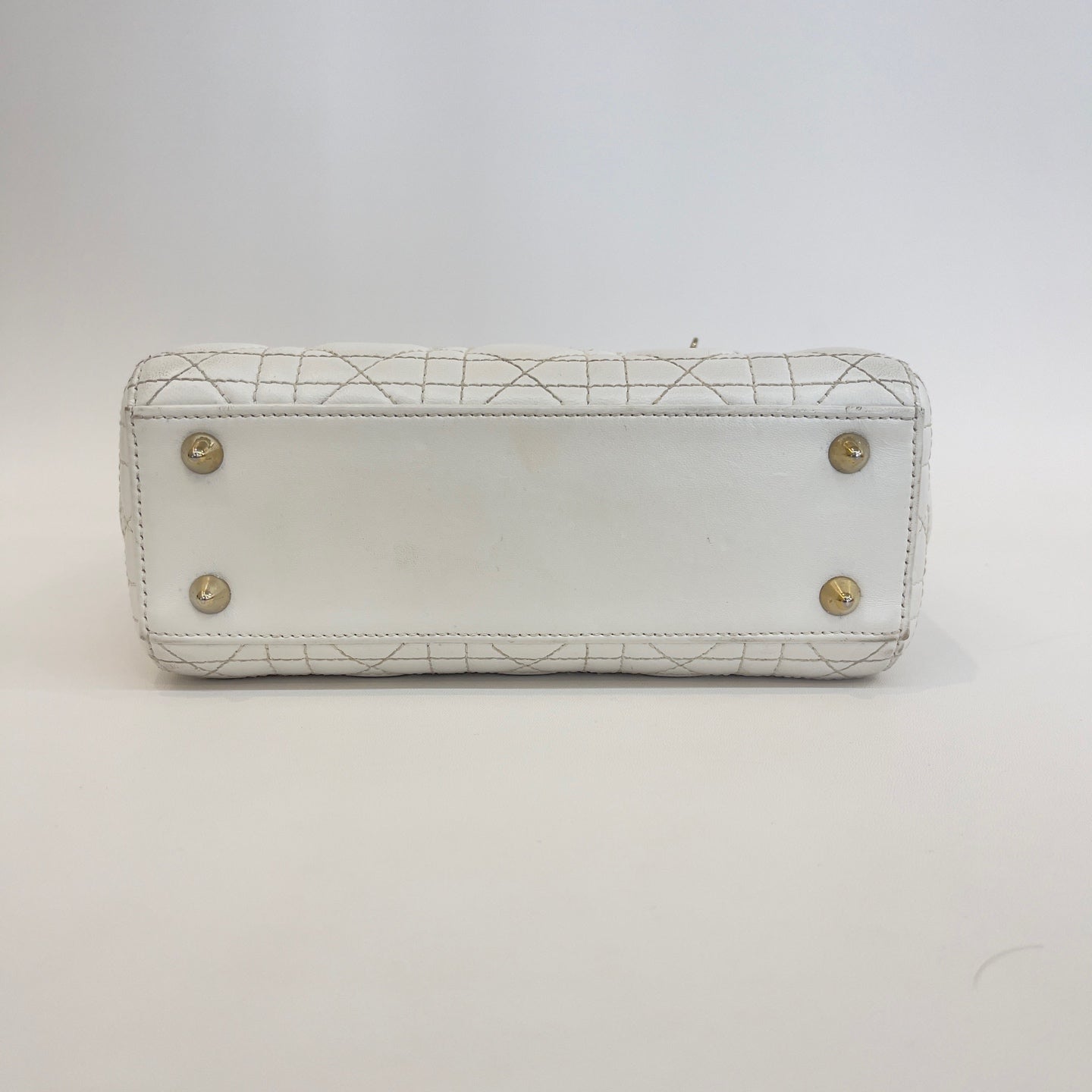 Dior - Lady Dior - Leather - White - (small)