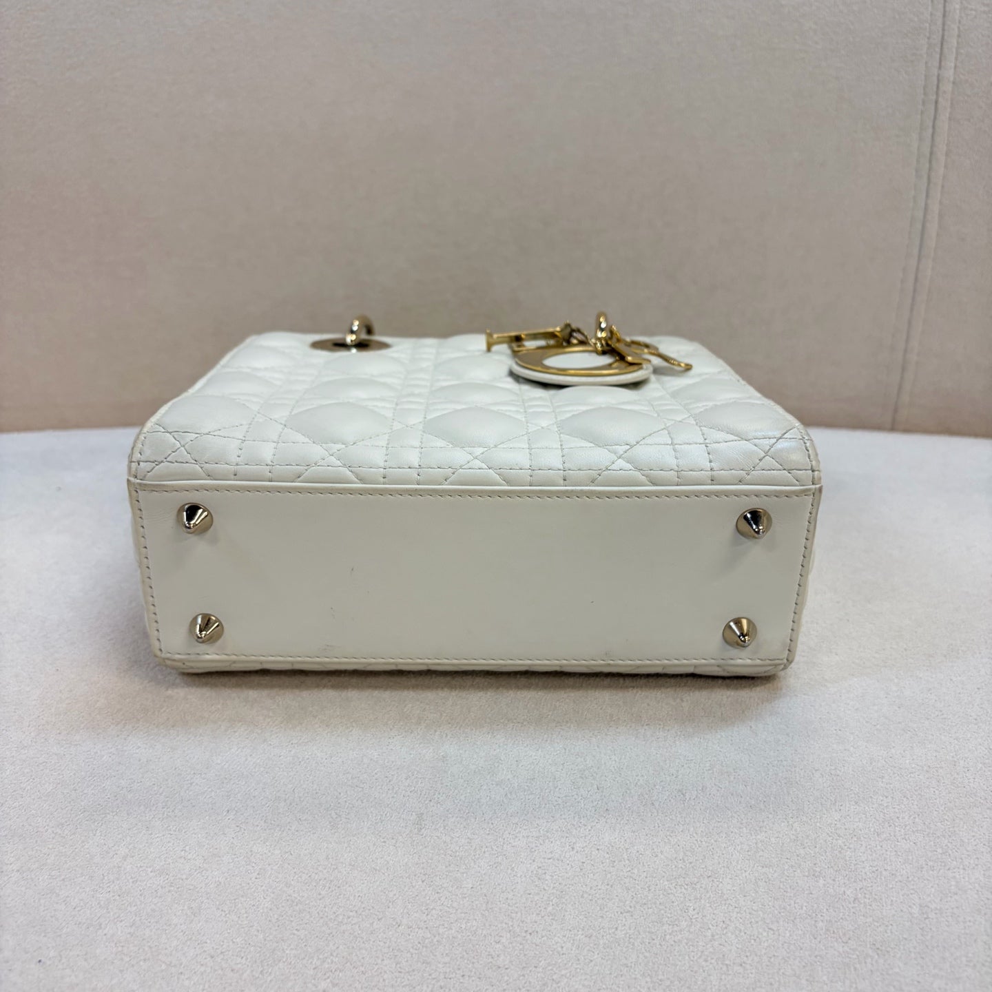 Dior - Lady Dior - Leather - White - (small)