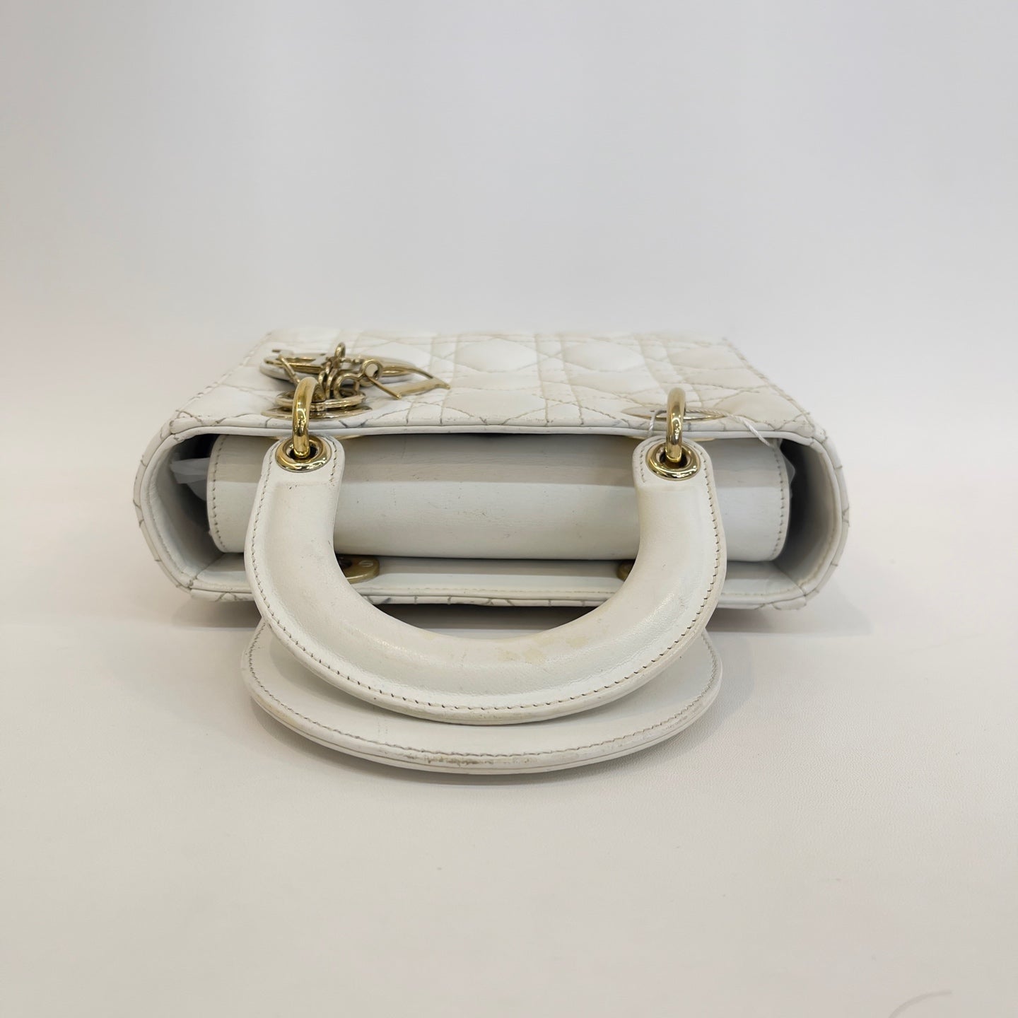 Dior - Lady Dior - Leather - White - (small)