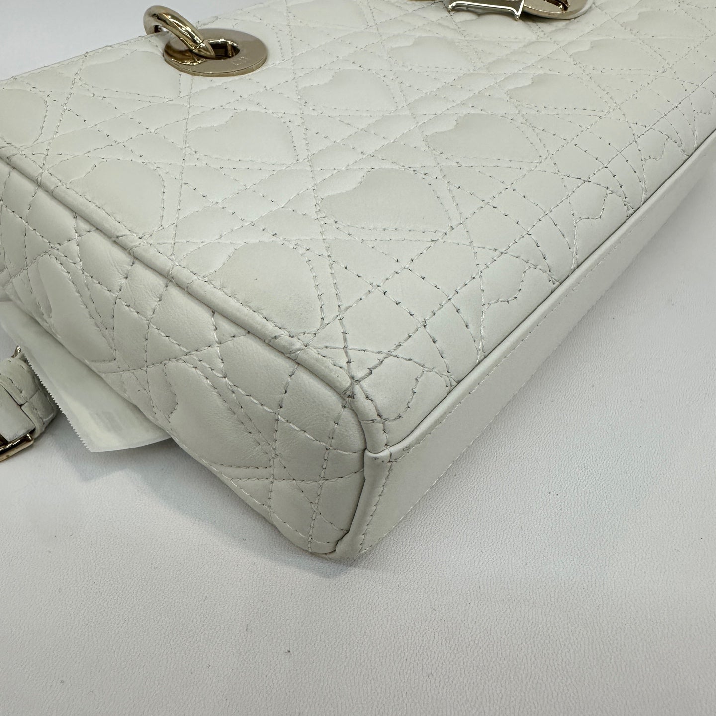 Dior - Lady Dior - Leather - White - (small)