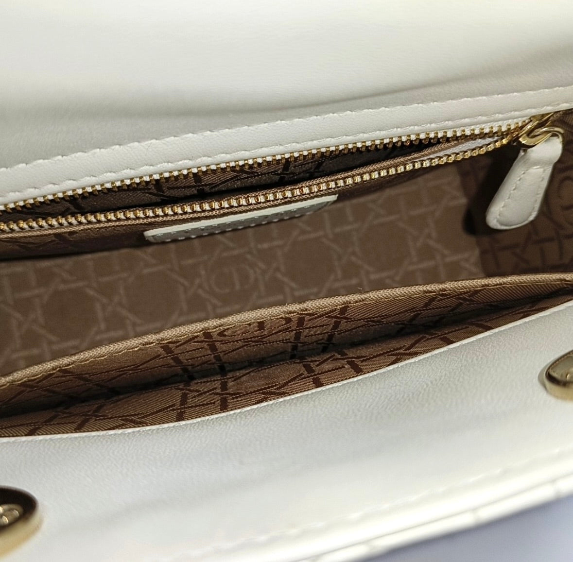Dior - Lady Dior - Leather - White - (small)
