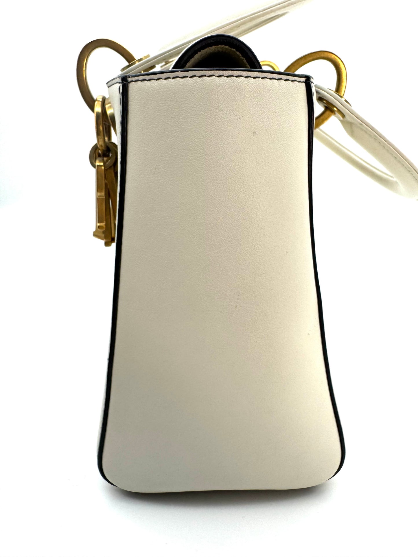 Dior - Lady Dior - Leather - White - (small)