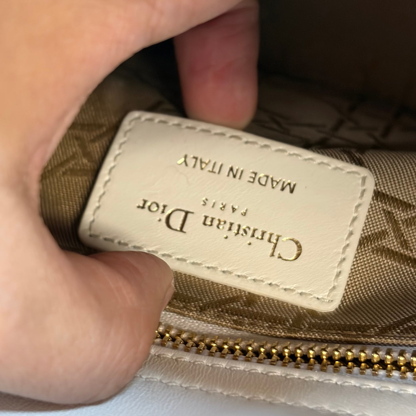 Dior - Lady Dior - Leather - White - (small)