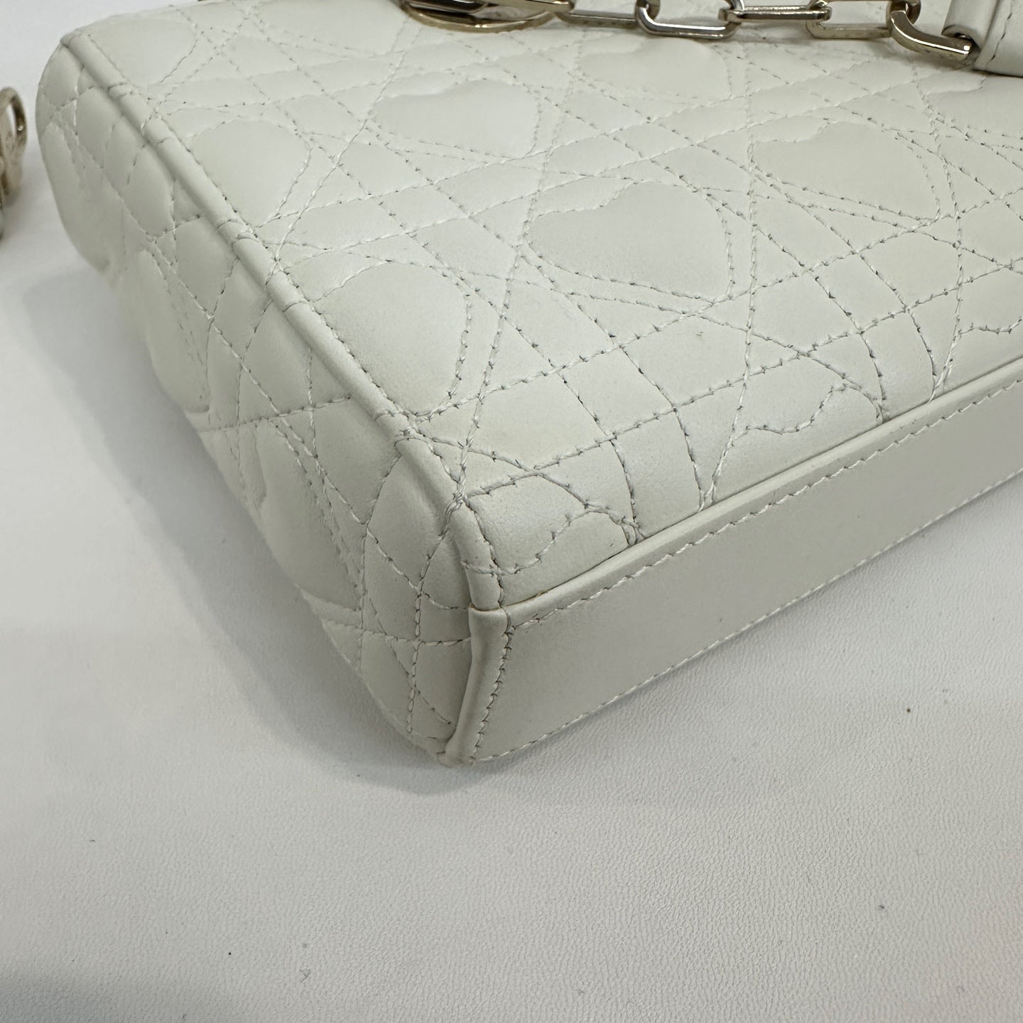 Dior - Lady Dior - Leather - White - (small)
