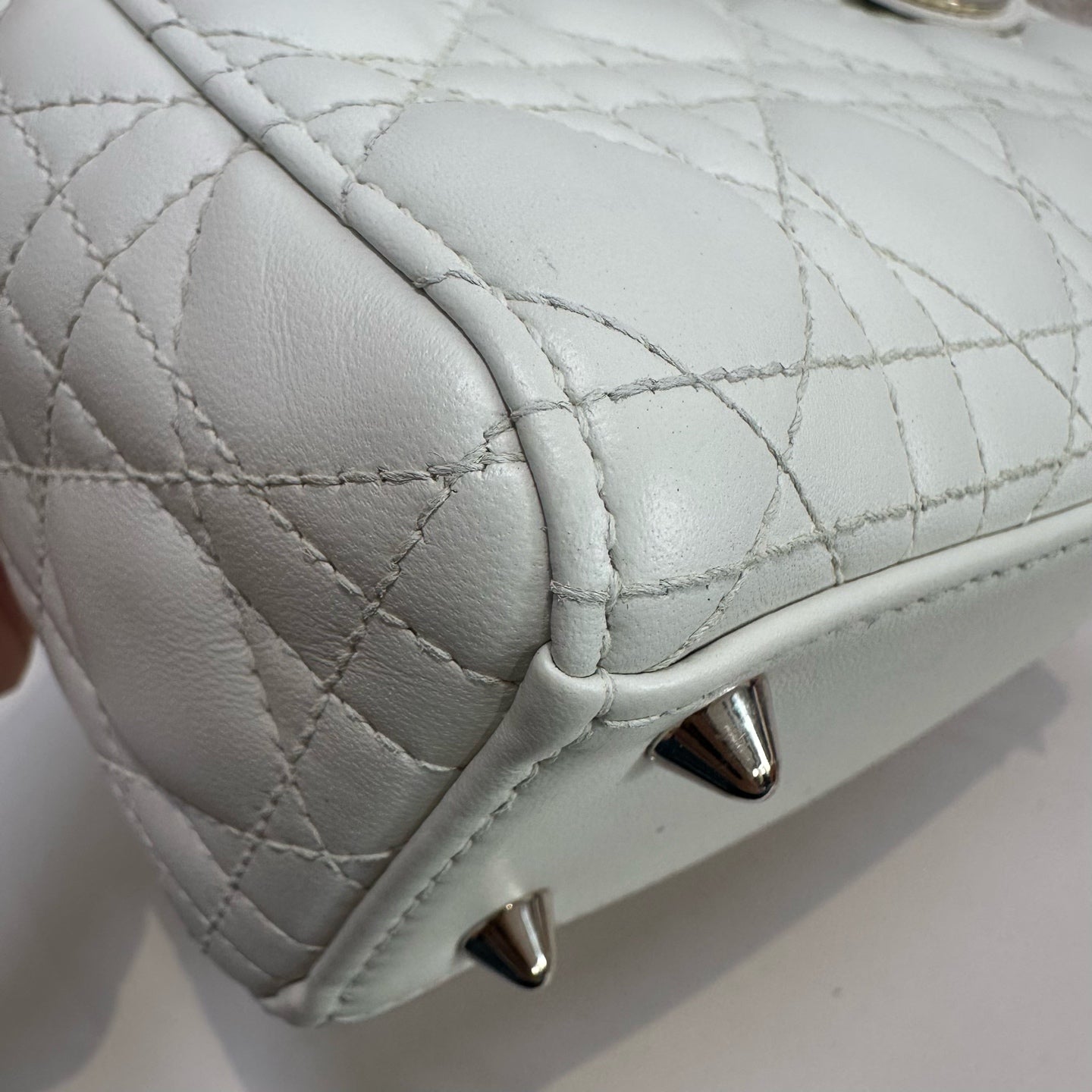 Dior - Lady Dior - Leather - White - (small)
