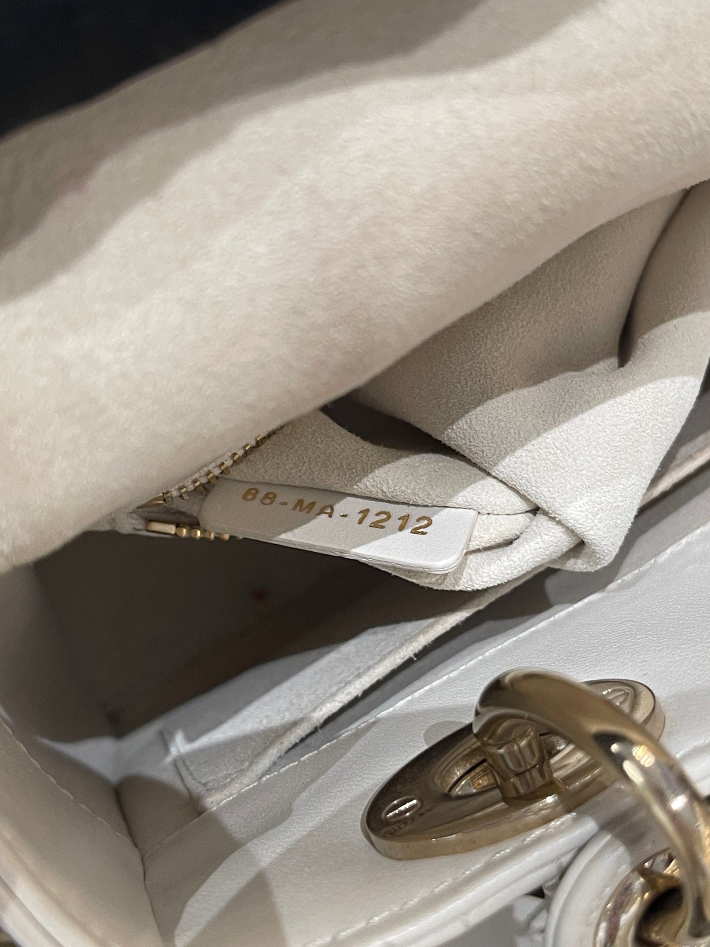 Dior - Lady Dior - Leather - White - (small)