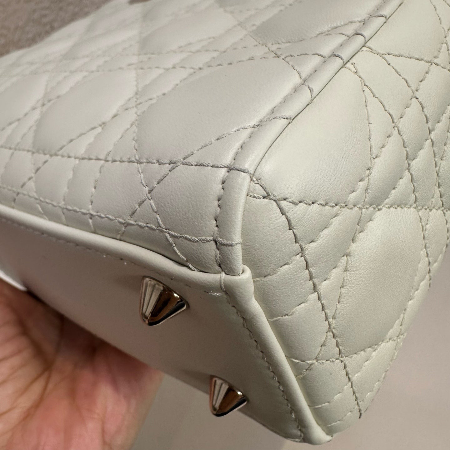 Dior - Lady Dior - Leather - White - (small)