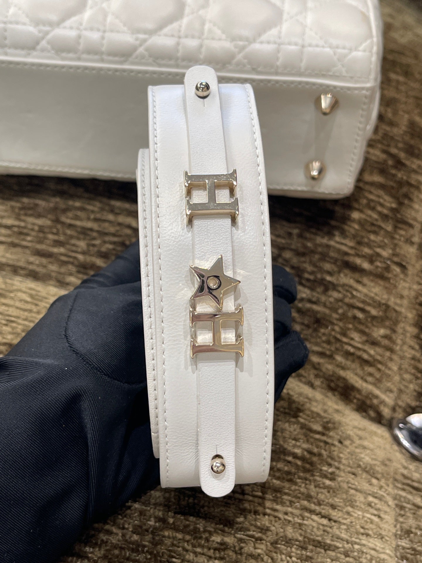 Dior - Lady Dior - Leather - White - (small)