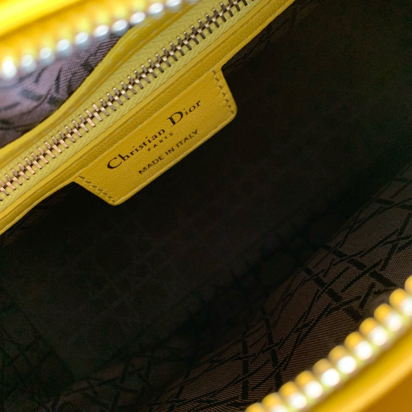 Dior - Lady Dior - Leather - Yellow - (medium)