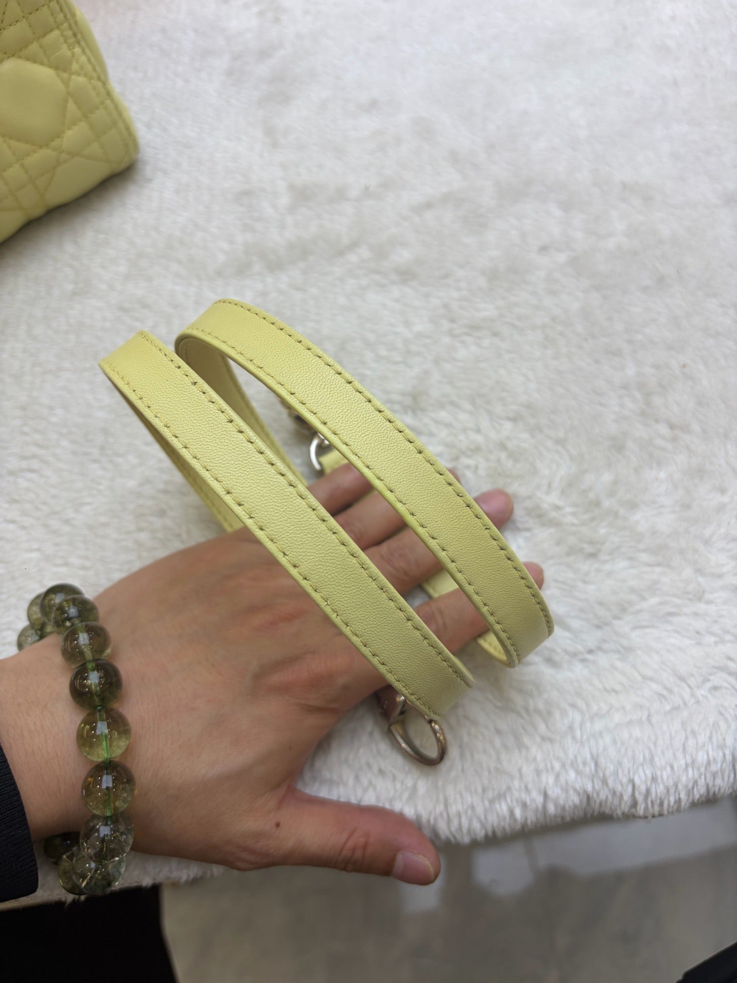 Dior - Lady Dior - Leather - Yellow - (medium)