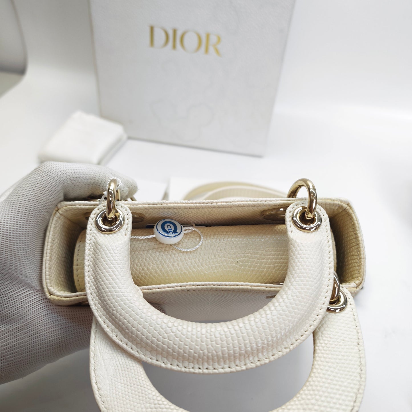 Dior - Lady Dior - Lizard - Beige - (mini)