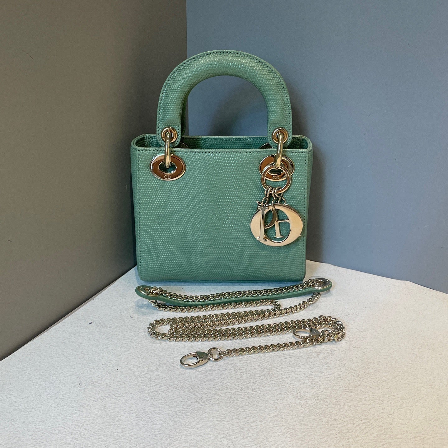 Dior - Lady Dior - Lizard - Green - (mini)