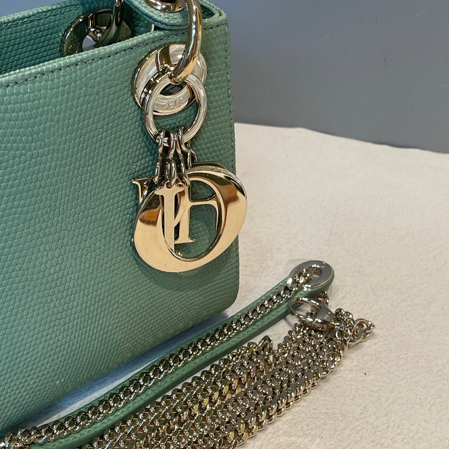 Dior - Lady Dior - Lizard - Green - (mini)